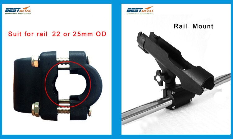 BSET MATEL 2X Rest Adjustable Removable 360 degree Fishing Rod rack Holder Kayak Boat Support Tools Accessories Pole Bracket