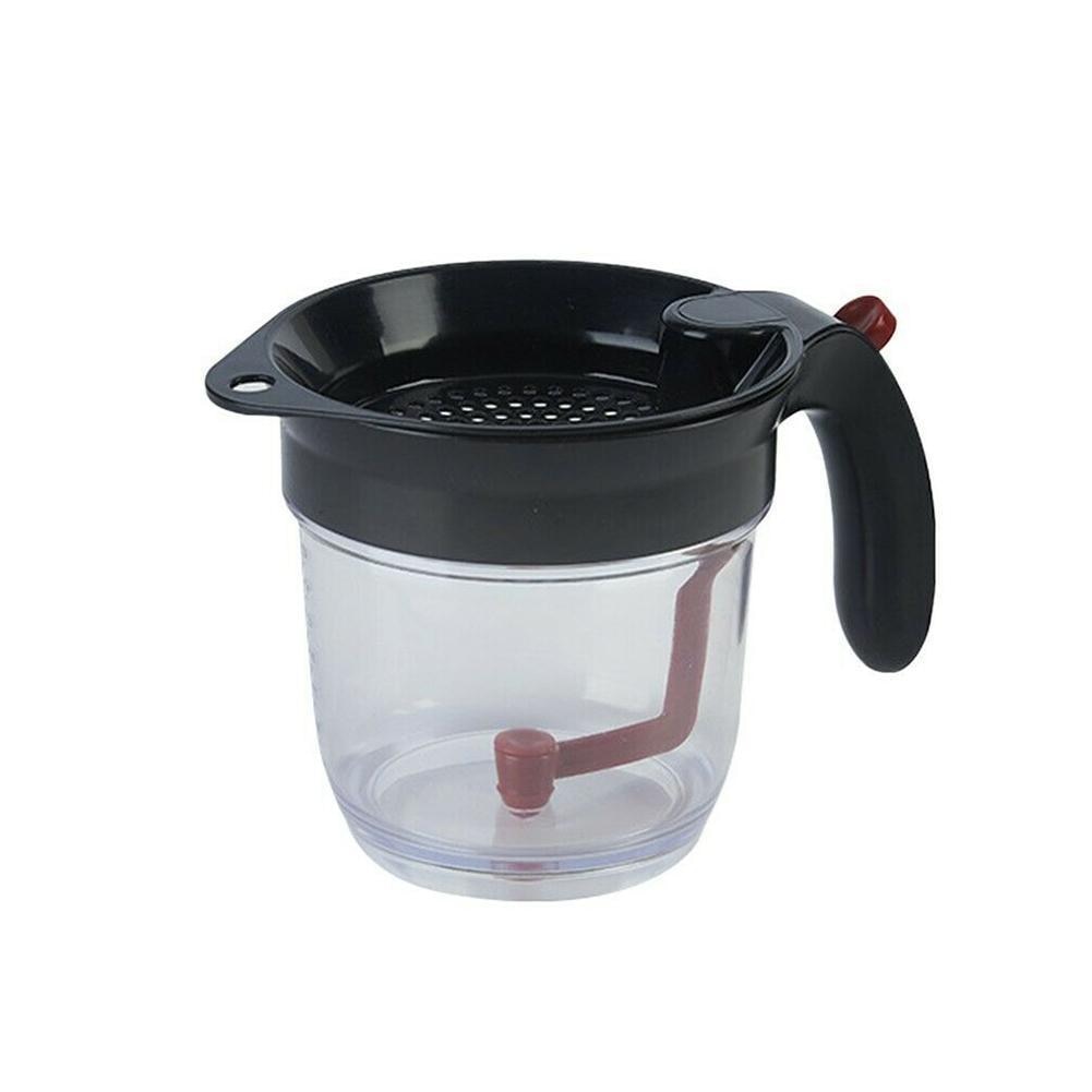 Fett Separator Mit Boden Freisetzung Sieb Filter suppe 1000ML Kreative mit küche können rückstände Separator Filter öl werkzeug o m2B3