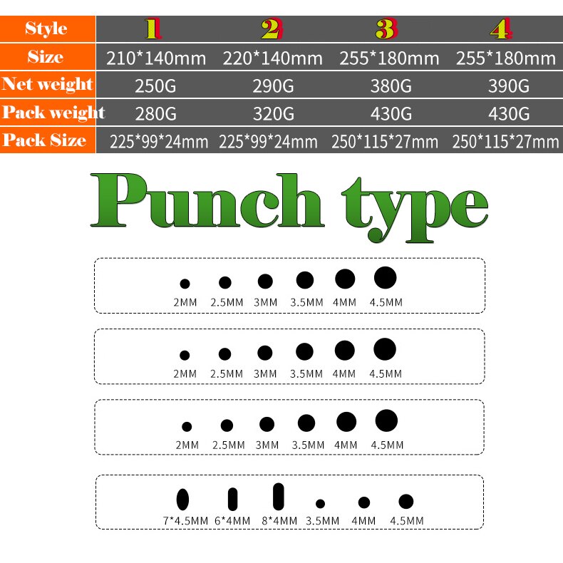 Punch Plier Hole Punching Machine Round Hole Perforator Tool Make Hole Puncher For Watchband Cards Leather Belt
