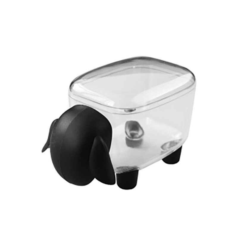 Cajas de almacenamiento de mondadientes de plástico en forma de oveja bonitas cajas de hisopo de algodón caja de palillos de polvo accesorios de cocina para sala de estar