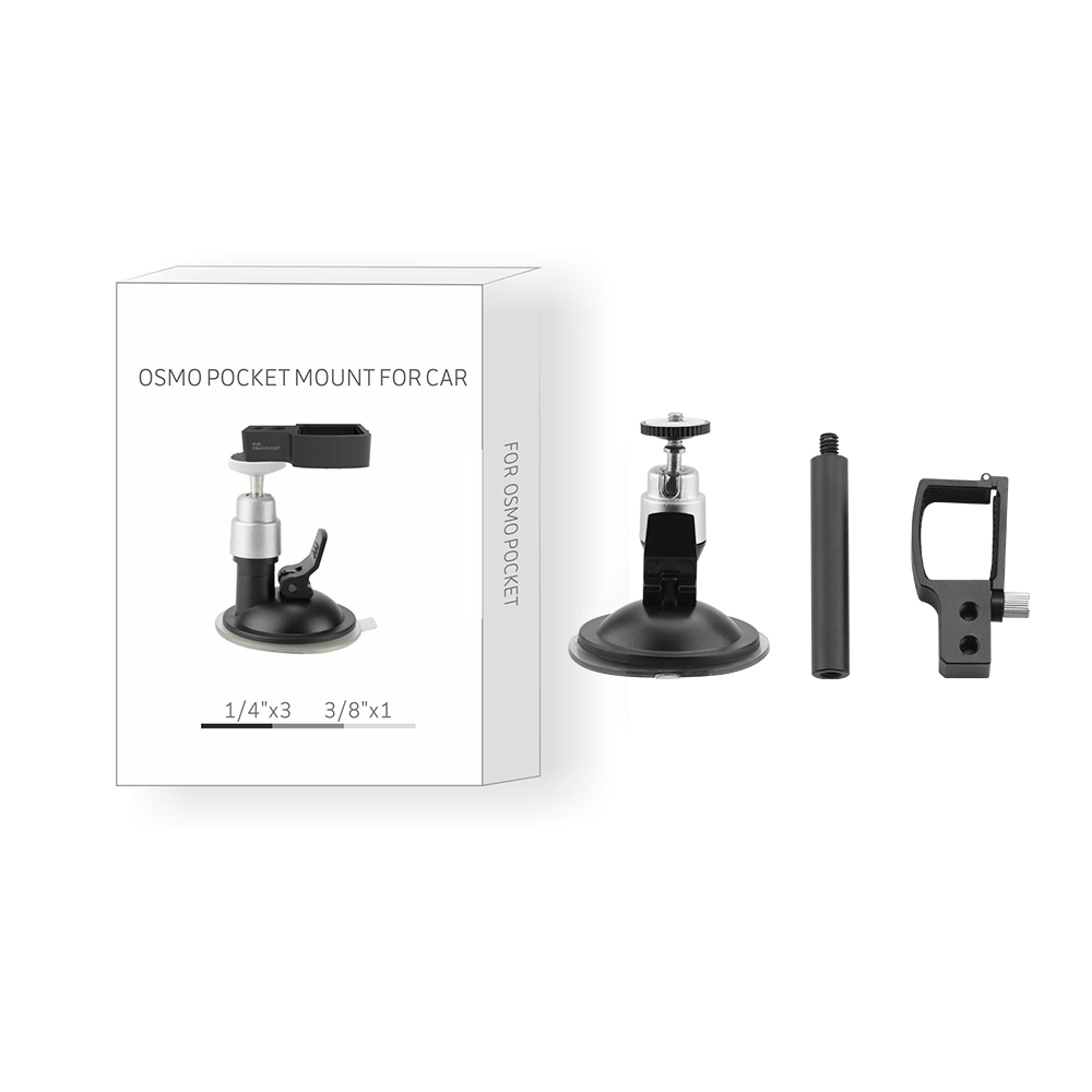 Ventosa-soporte para ventana de coche DJI Osmo Pocket 2, estabilizador de cámara, soporte de cardán de mano, convertidor adaptador de montaje para vehículo