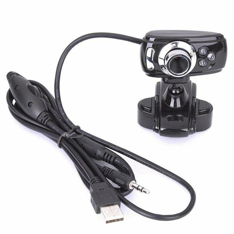 Hd Webcam Met Microfoon Nachtzicht Megapixel Webcam Met Clip Houder Voor Computer Pc Laptop Desktop