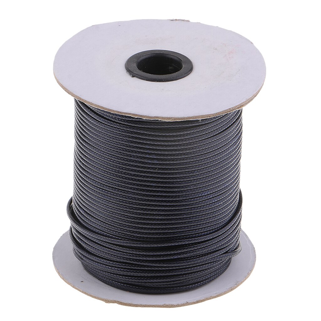 80 Meters 2mm Cotton Waxed Cord Beading DIY Jewelry Making Thread for Leather Sewing Crafting Shoe Bag