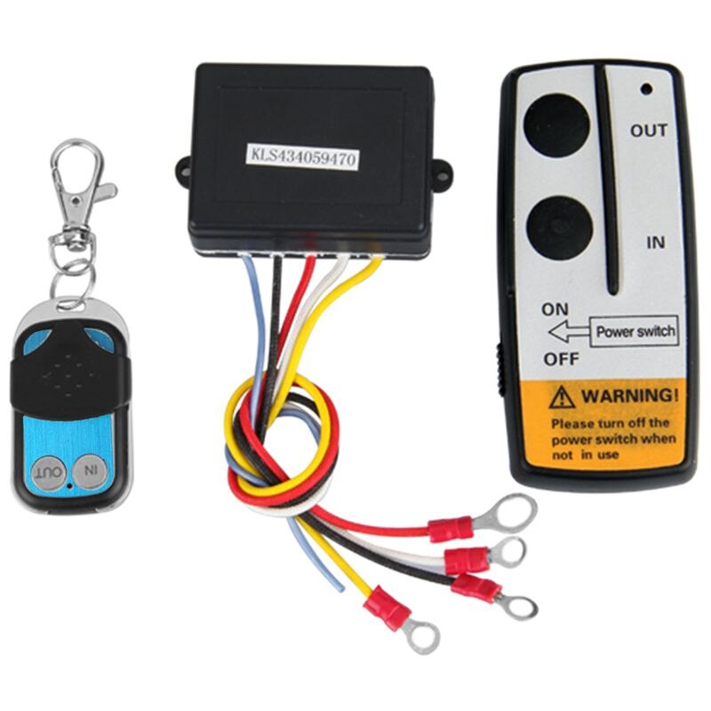 12V 12 voltios 50ft cabrestante inalámbrico Set de mando a distancia para camión Jeep ATV Warn Ramsey