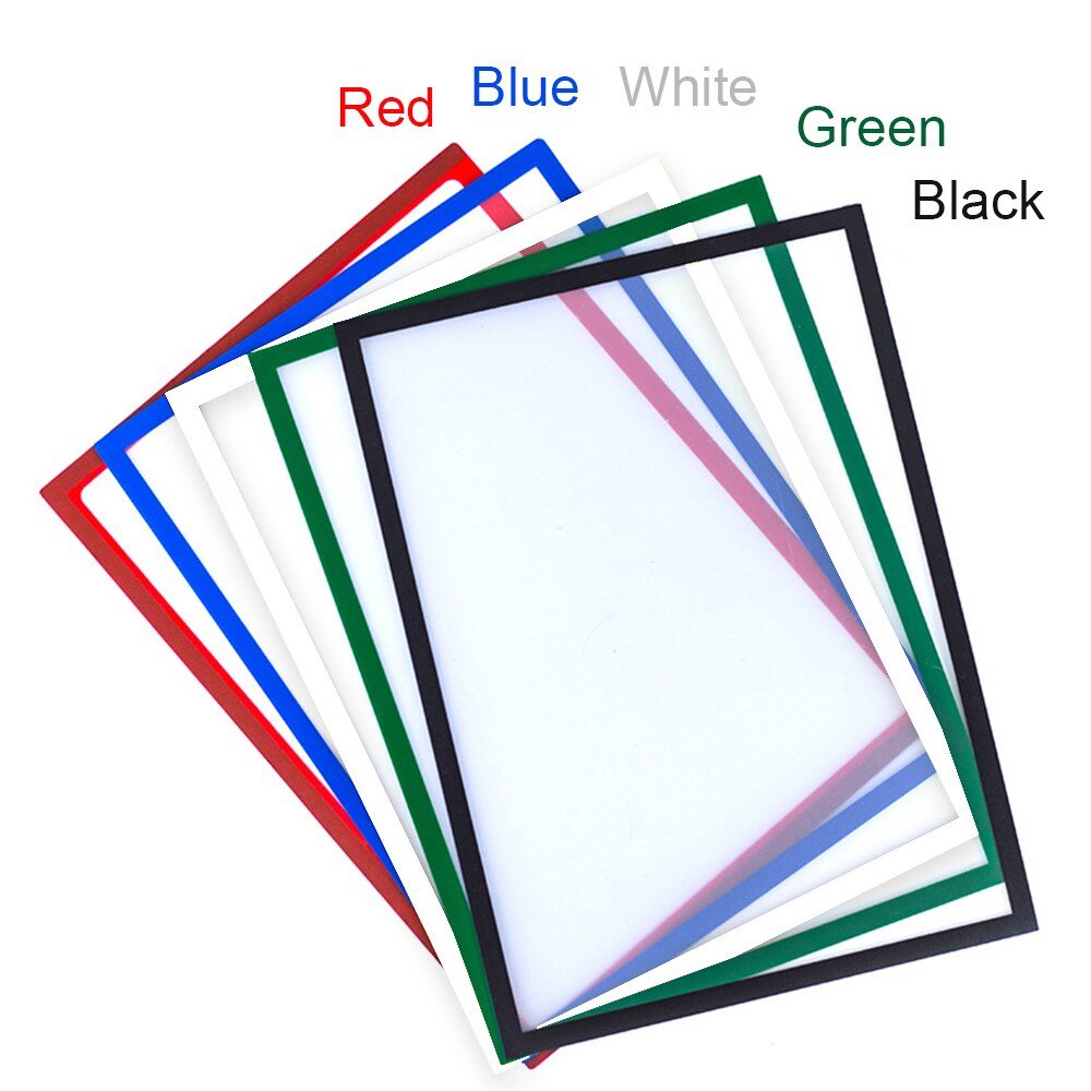 Magnetic File Frame Transparent PVC Document Display Frame for A4 Size Letter Paper Photo Picture Work Schedule