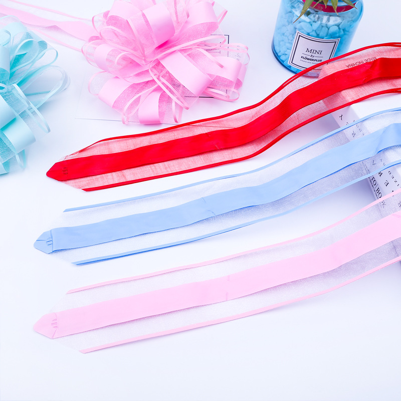 Cinta blanca para coche de boda, lazos para tirar, envoltura de , decoración para coche de boda, suministros para de cumpleaños, sillas, decoración del hogar DIY, 10/20 piezas