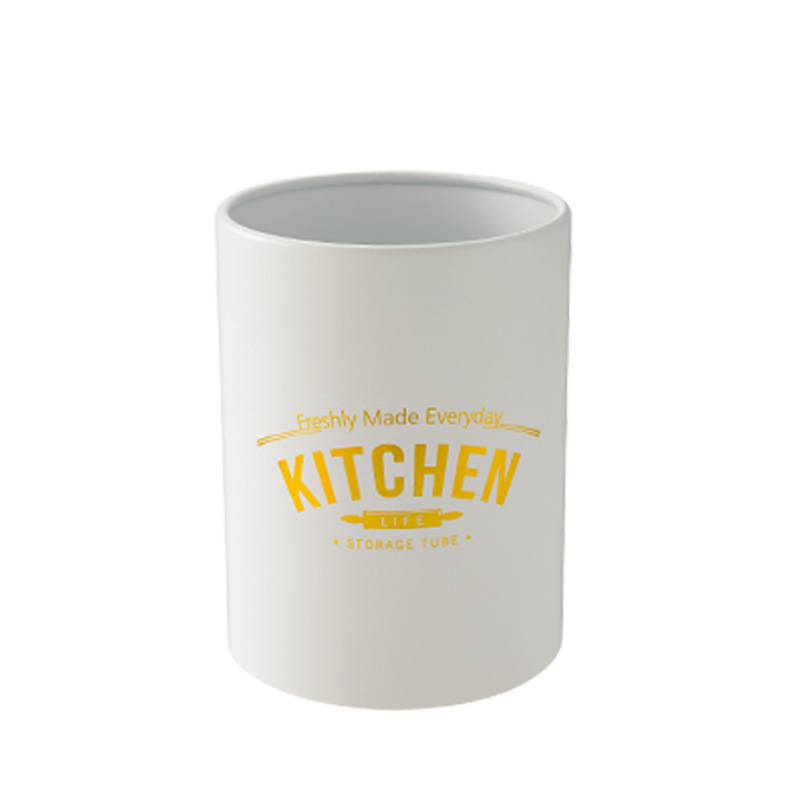 Silicone Kitchenware White Non-stick Kitchen Cookware Spatula Egg Beaters Shovel Soup Spoon Cooking Utensils Kitchen Gadget: white storage bucket