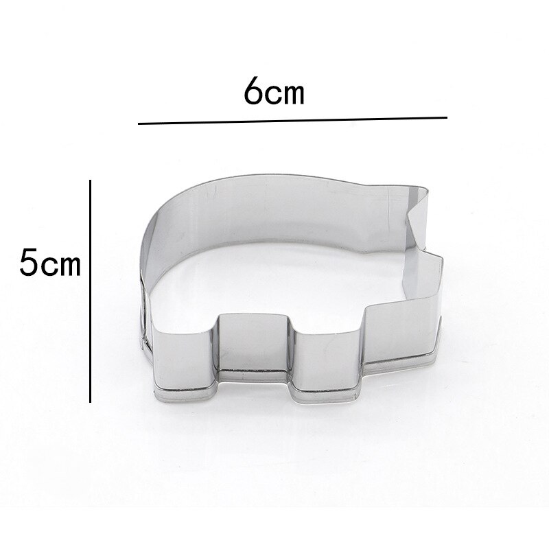 Stainless Steel Cookie Cutter Pig Shape Biscuit Pastry Mold Cake Decor Baking Mold Tools Kitchen Baking Accessories: Default Title