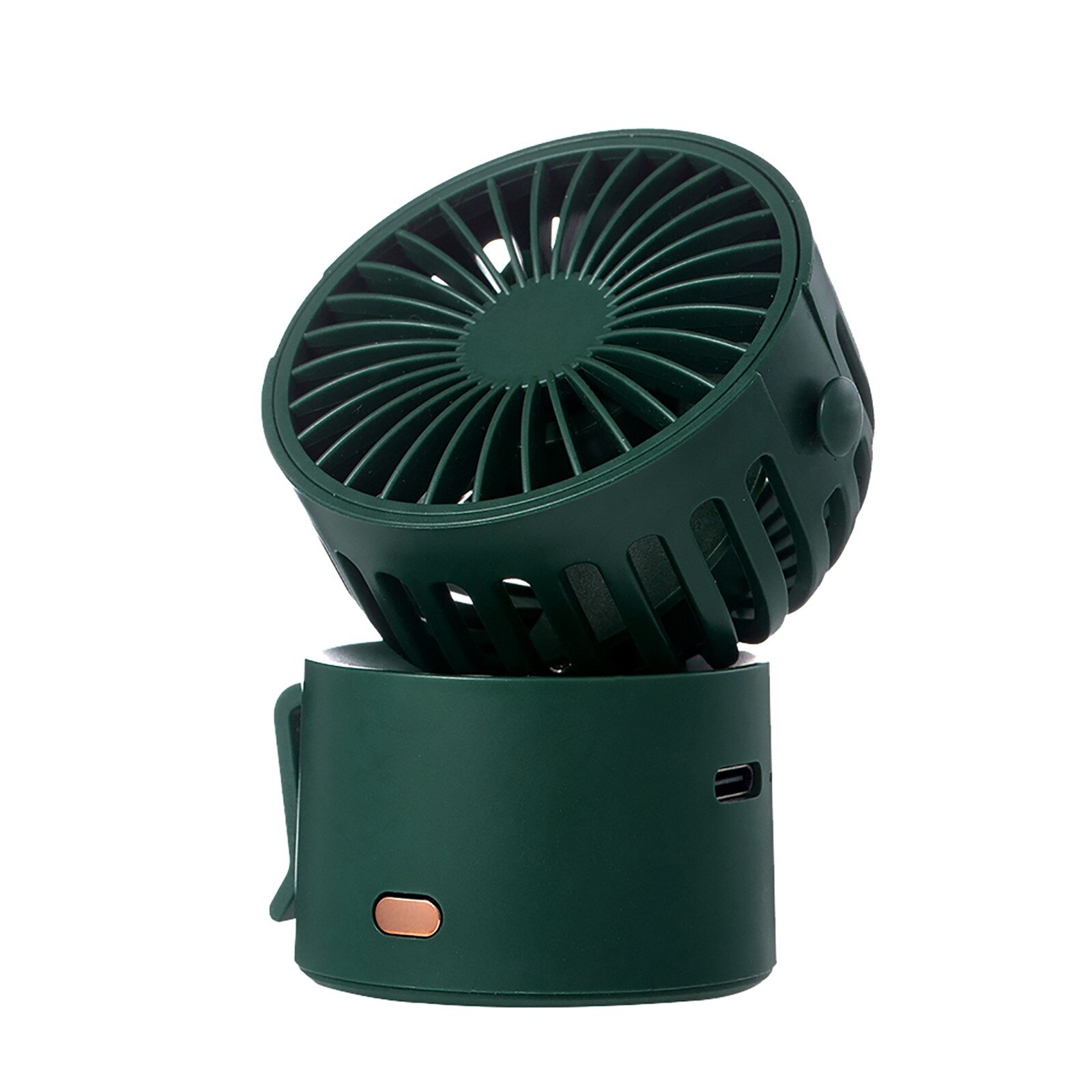 ISHOWTIENDA Desktop Fan - Dual-Port, Adjustable Angle, 3-Speed USB Mini Fan: B