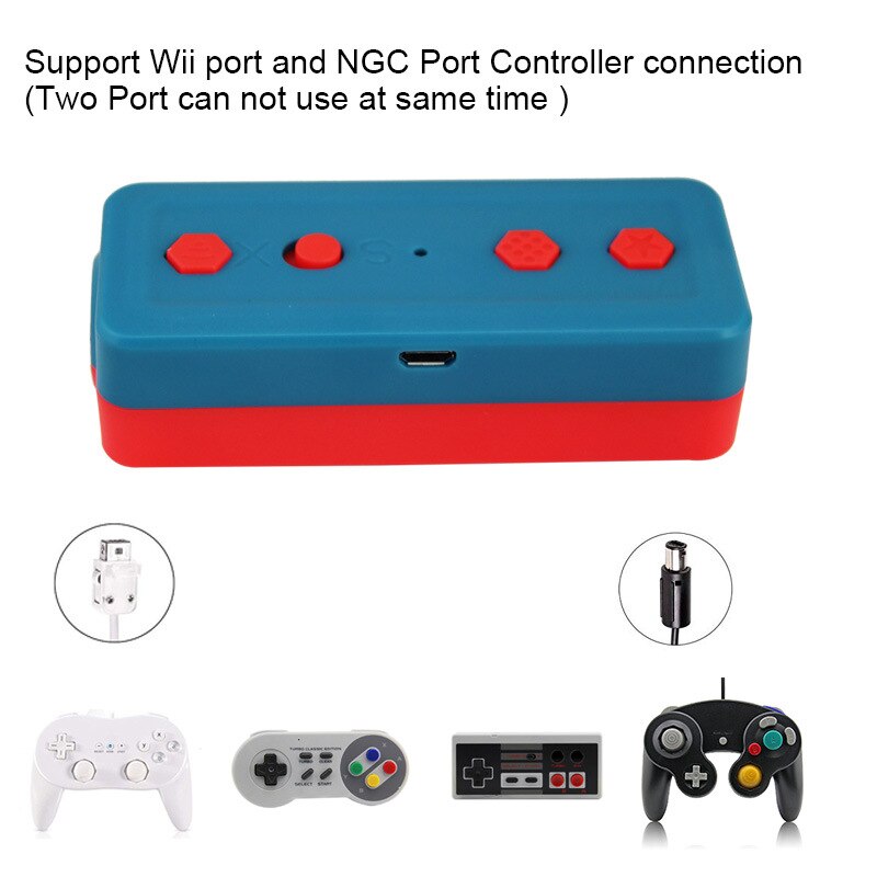 4In1 Wireless Controller Converter for NES SNES SF-C Classic Edition Wii Classic for Nintendo Switch GameSquare