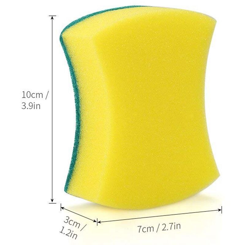 20pcs Multi-Use Heavy Duty Scrub Sponge Extra Thin Magic Cleaning Sponges Eraser Sponge For Kitchen Bathroom Furniture Leath