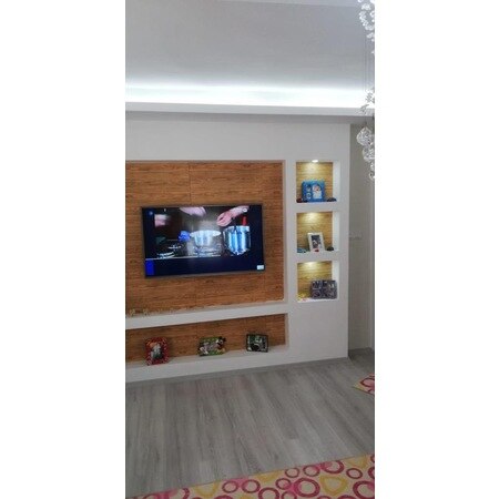 NW84 Panel de pared autoadhesivo 3D moldeado de madera 443035913