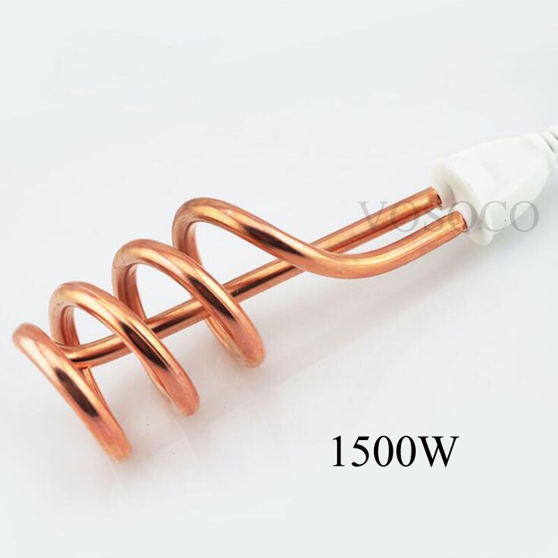 1500W Electric Water Heater Immersion Boiler Safety Boiling Electric Water Heater Fast Heating Burning Bath Water Machine