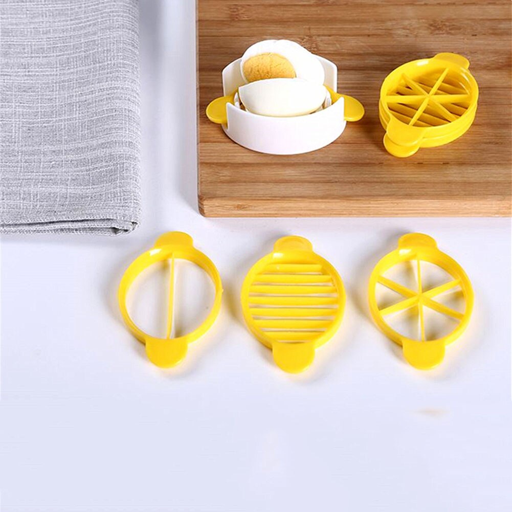 3 in 1 Convenient Multifunctional Wheat Straw Egg Cutter Split Device Food Divider Slicer Egg Slicer Eco-Friendly Tool