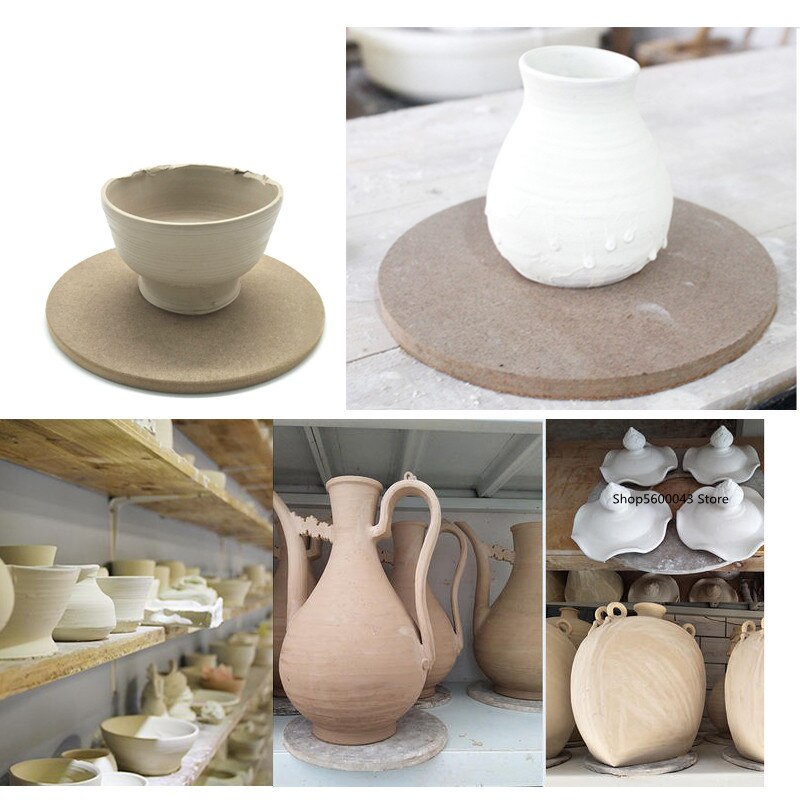 Ceramic Art Turntable Backing Plate Circular Density Board Drying Board Compression Board Sculpture Model Pallet 15/30/45CM