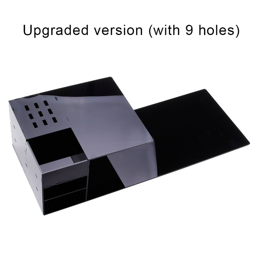 Memory Foam Lash Pillow Shelf Set Soft Grafting For Eyelash Extension Pillow Ergonomic Acrylic Neck Support Makeup: 9 holes Black Shelf