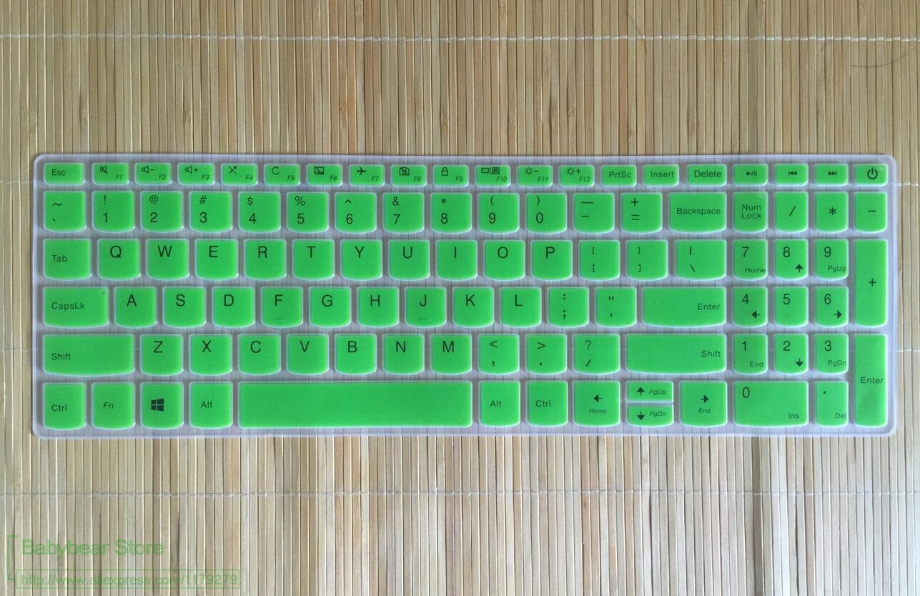 Coque de protection pour clavier d'ordinateur portable pour Lenovo Ideapad 15.6 "IdeaPad340C/320/330/520/720S 15 5000/7000-15IKBR/ARR/AST: green