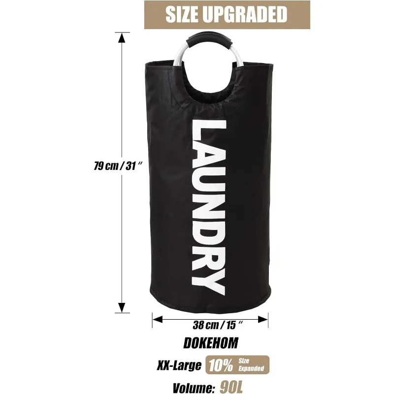 Cesta de almacenamiento de tela sucia para ropa sucia, cubo de almacenamiento de tela sucia plegable de gran tamaño para juguete de lavandería impermeable, 1 ud.