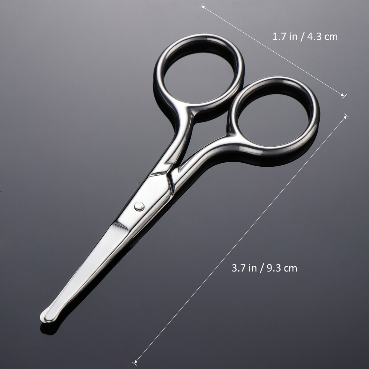 Makeup Scissor Eyebrow Eyelashes Nose Hair Scissor round Trimming Tweezers Stainless Steel Small Clipper Eyebrow Trimer A4