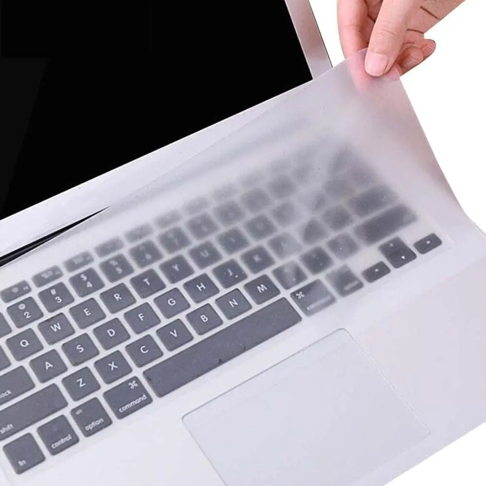 Funda Universal para teclado portátil, Protector de teclado ultrafino de silicona resistente al agua, transparente, 12 "-17,3" Universal