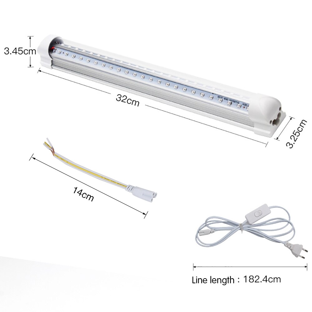 Tubo de luz LED UV para discoteca, lámpara de curado UV integrada, tubo de luz ultravioleta para pintura corporal de , 10W