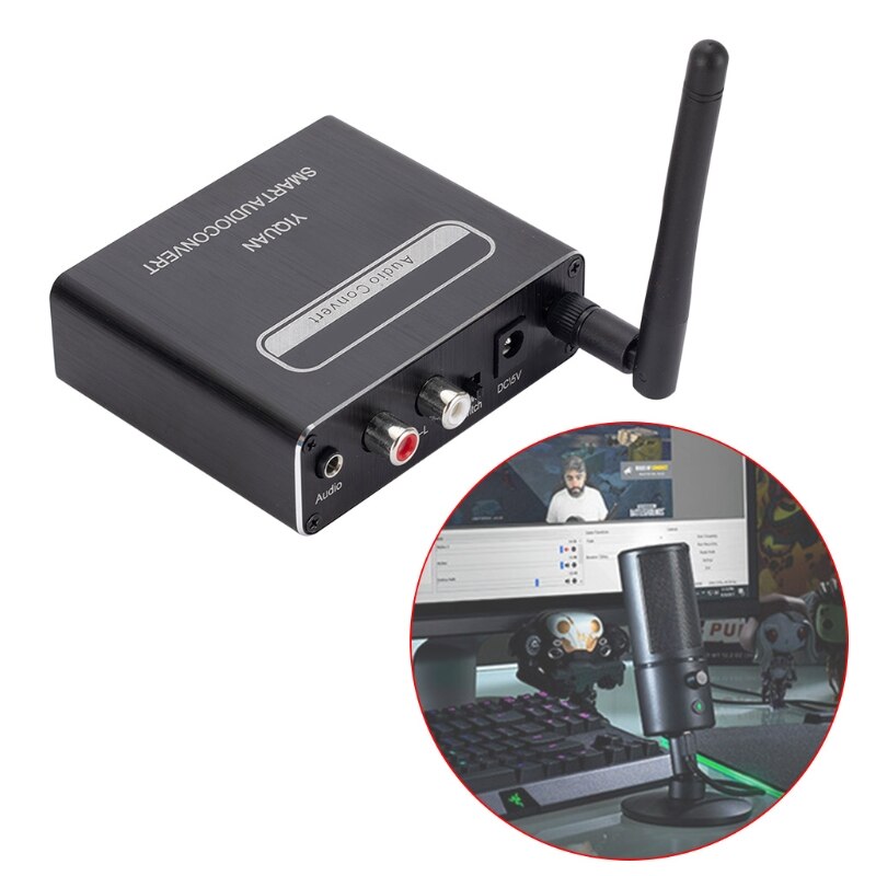 Decodificador inalámbrico 5,0, convertidor, YQ-5310, potente Chip U, disco para teléfono, caja de red, 3,5mm, K1KF
