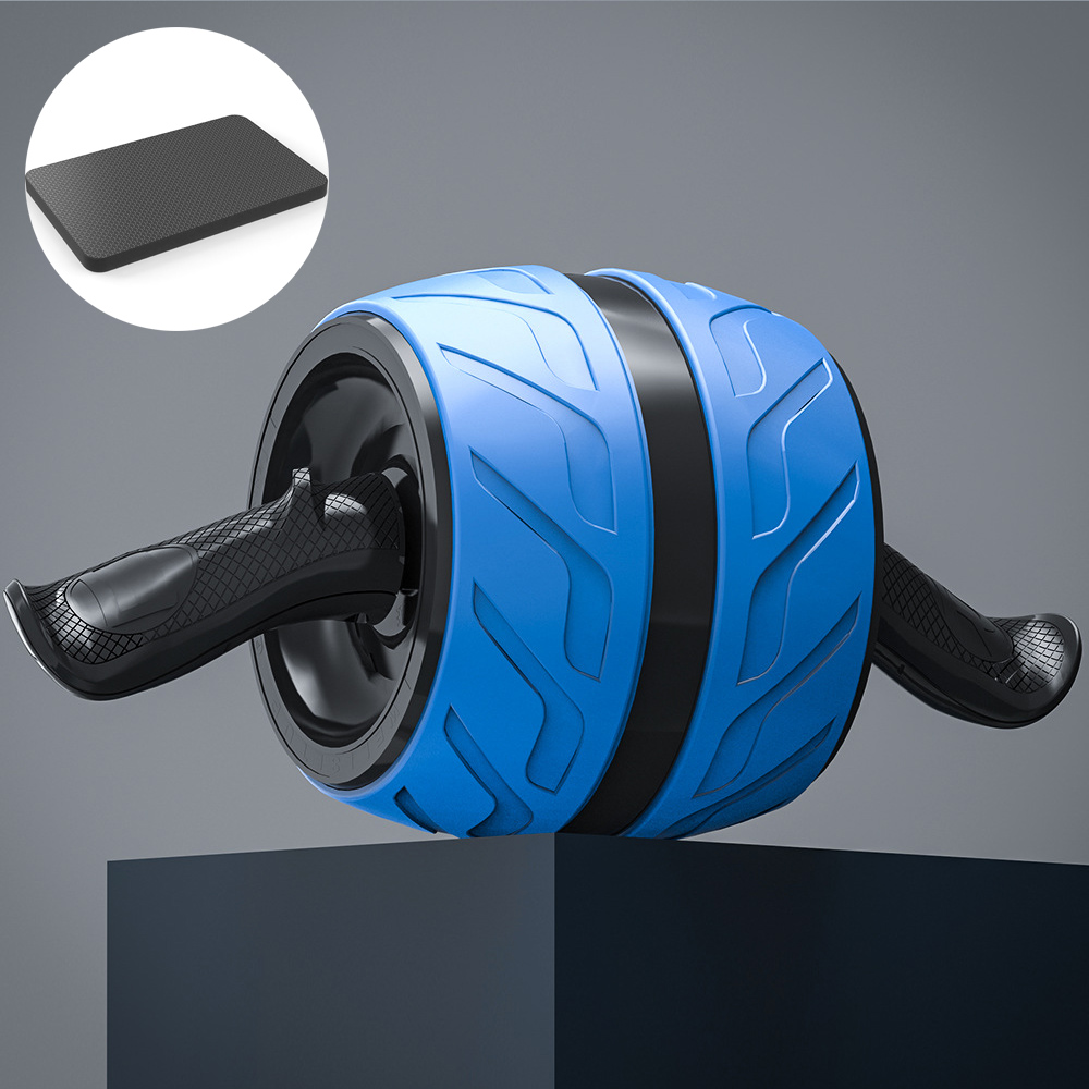 Rouleau Ab à rebond, roue abdominale saine avec tapis de genou, équipement d'entraînement Abs pour la gymnastique à domicile, entraînement de force physique