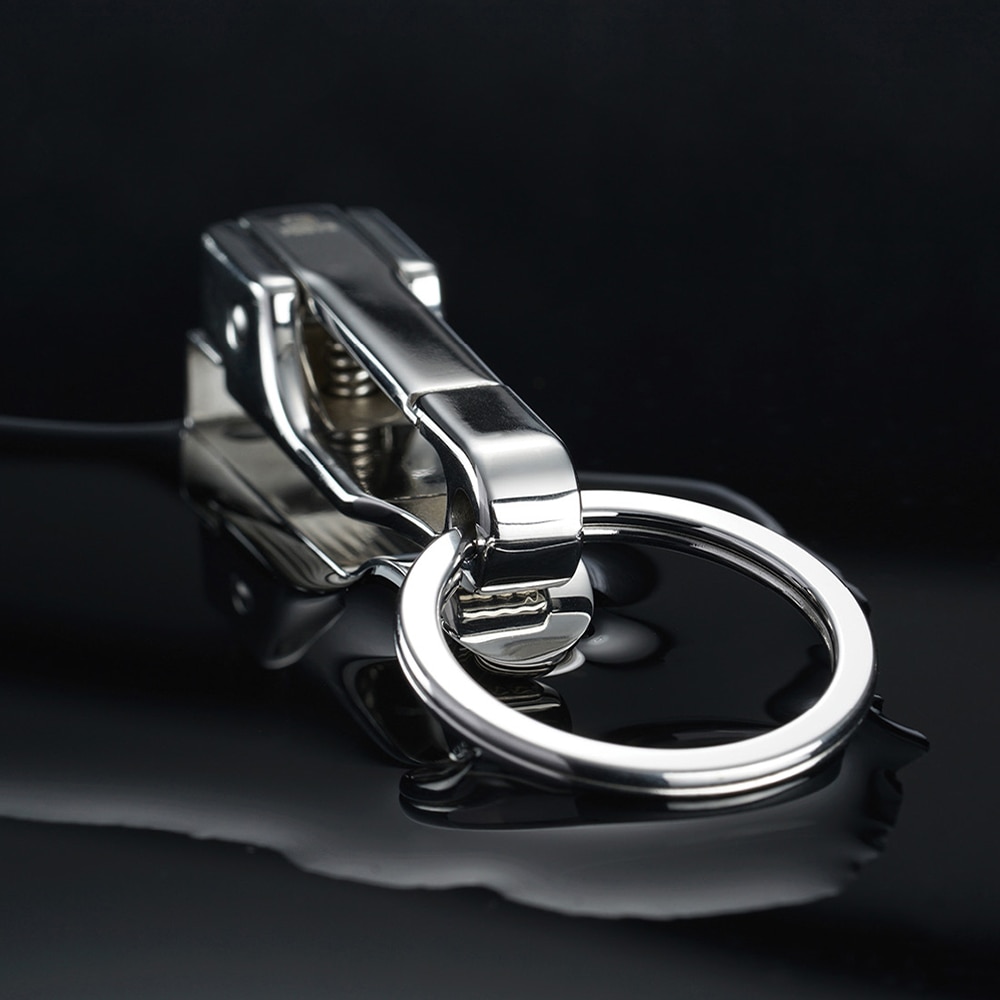 Porte-clés de voiture en acier inoxydable 304, ceinture de taille suspendue, Simple, de , pour hommes, de fête des pères