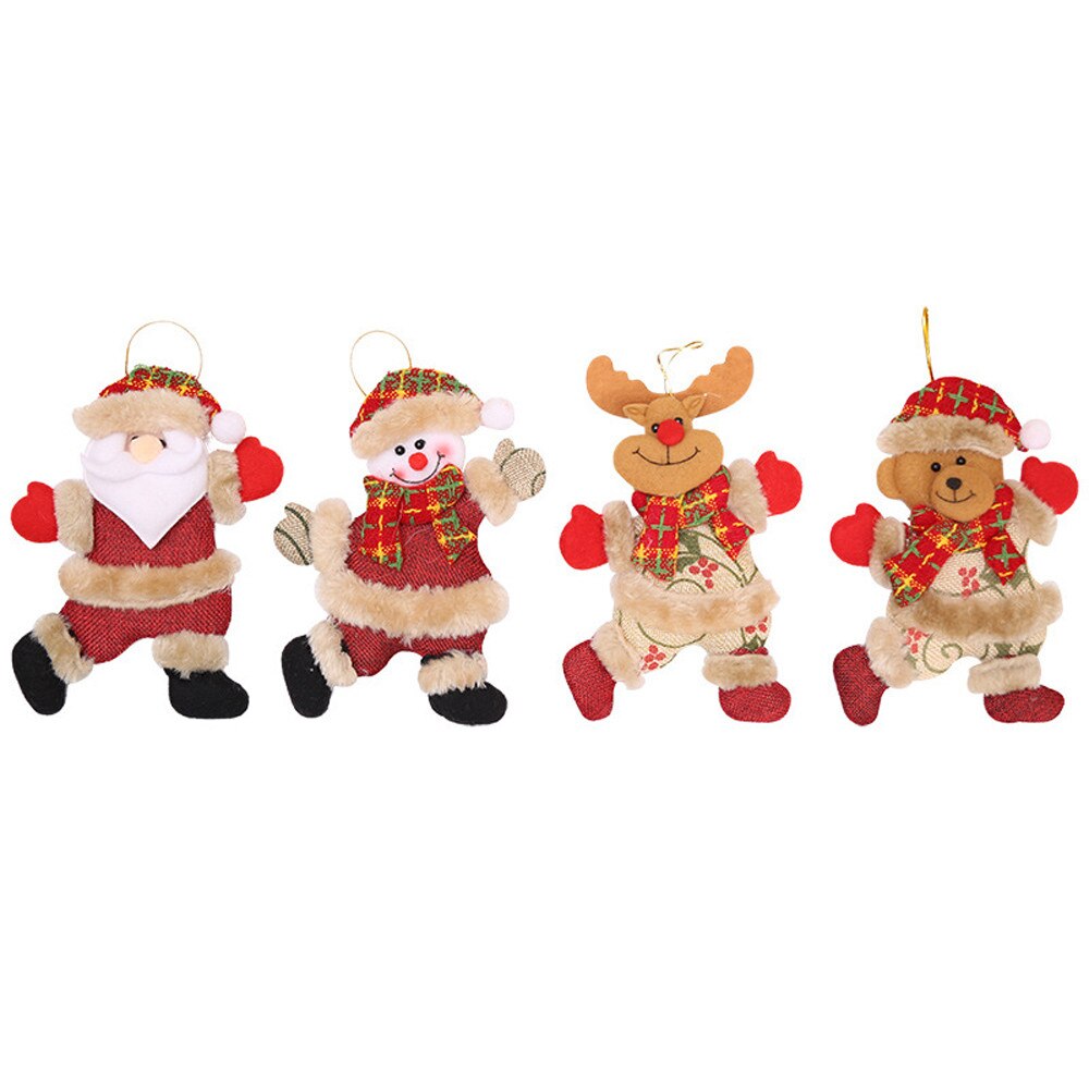 Kerst Hang Decoratie Kerstmissneeuwman Boom Opknoping Ornamenten Kerstman Elanden Rendieren Speelgoed Doll Hang Decoraties #40