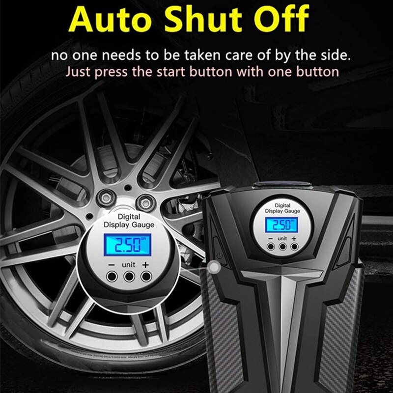 Tragbare Luft Kompressor Reifen Inflator, elektrische Auto Pumpe 12V DC