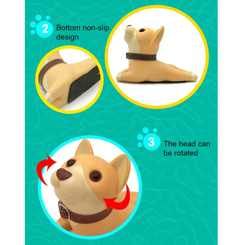 Leuke Hond Kat Deurstopper Deurstop Wedge Cartoon Puppy Deuren Stop Sterke Grip Antislip Holder Stopper Veiligheid Guard
