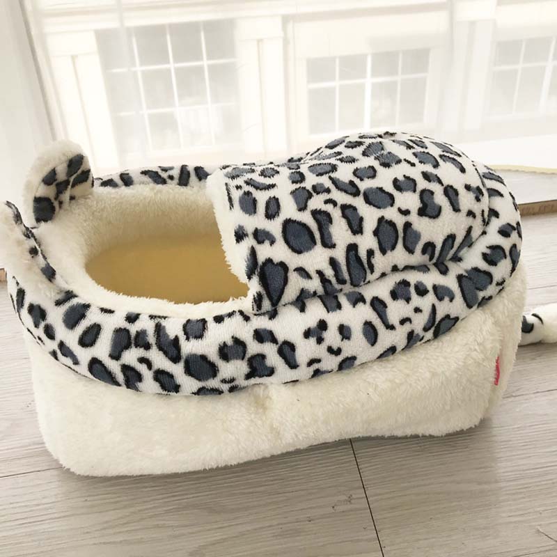 Pet cat dog house bed soft warm nest kennel bed cave house sovepose matte telt kjæledyr vinter varmt hus for små hundekatter