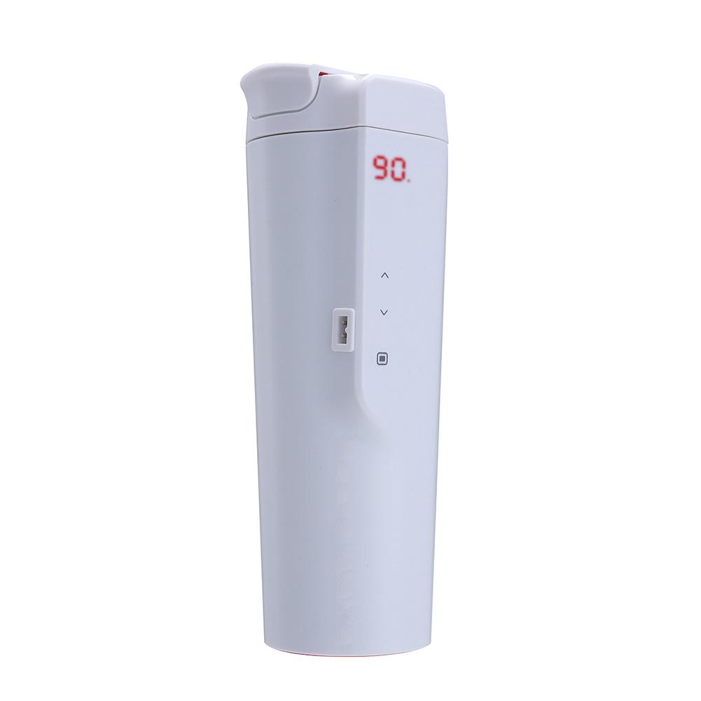 Intelligente Auto Elektrische Tasse Heizung Tasse Konstante Temperatur Wasser Tasse Einstellen Temperatur Auto Wasserkocher 12V Kochendes Wasser Wasserkocher: Weiß