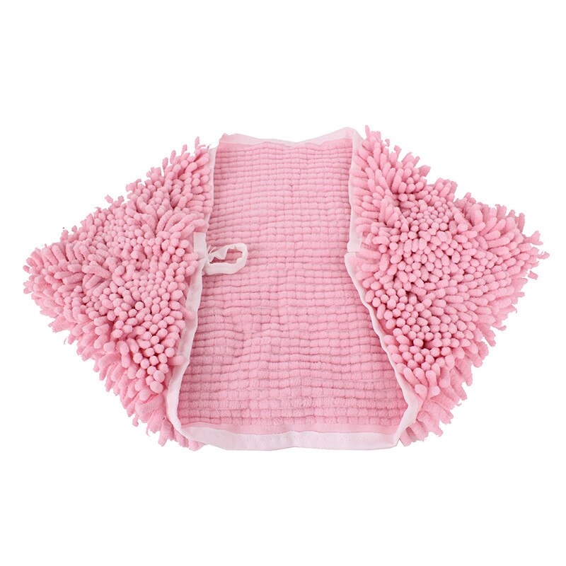 Imukykyinen nopeasti kuivuva koiran kissa pyyhe chenille mikrokuitu shammy lemmikki kylpy shampoo pyyhe tasku likaa hylkivä pyyhkeet lemmikkieläintuote: Vaaleanpunainen / S 33 x 50cm
