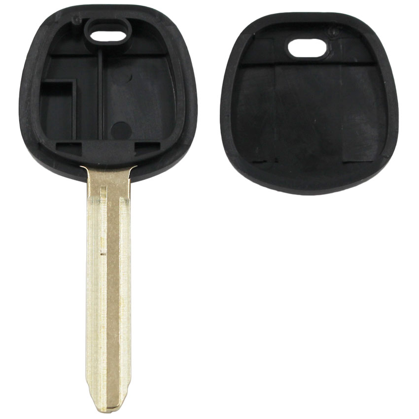 Transponder ignition Blank Key Shell Case Fob for-Toyota Corolla Yaris Avensis with ID4C 4C Chip 4D67 G Chip H (8A) TOY43 Blade