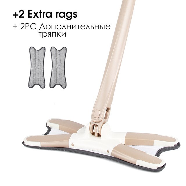 Concis tipo X mopa para suelo de microfibra con reemplazo paño de mopa fregona plana de lavado a mano herramientas de limpieza doméstica de extrusión Manual