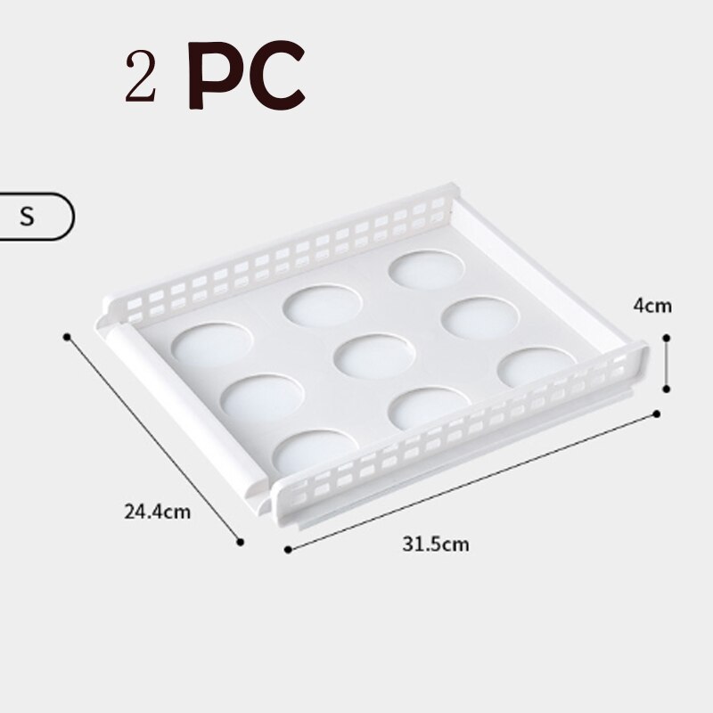 Closet Organizer Drawer Clothes Organizer Rack Shelf Storage Holder Rack for Pants Skirt Partition Wardrobe Clothes Organizer: S 2PC