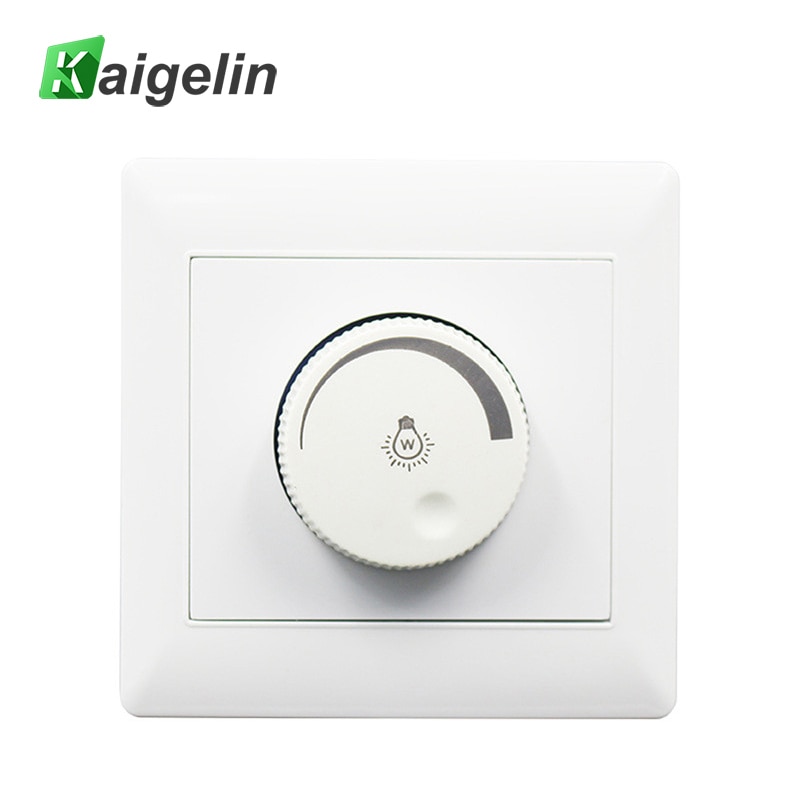Kaigrlin LED Dimmer Swith 220 V-250 V 100 W LED Knop Dimmen Panel 86 Soort Verborgen Installatie Schakelaar Dimmer Voor LED Lampen