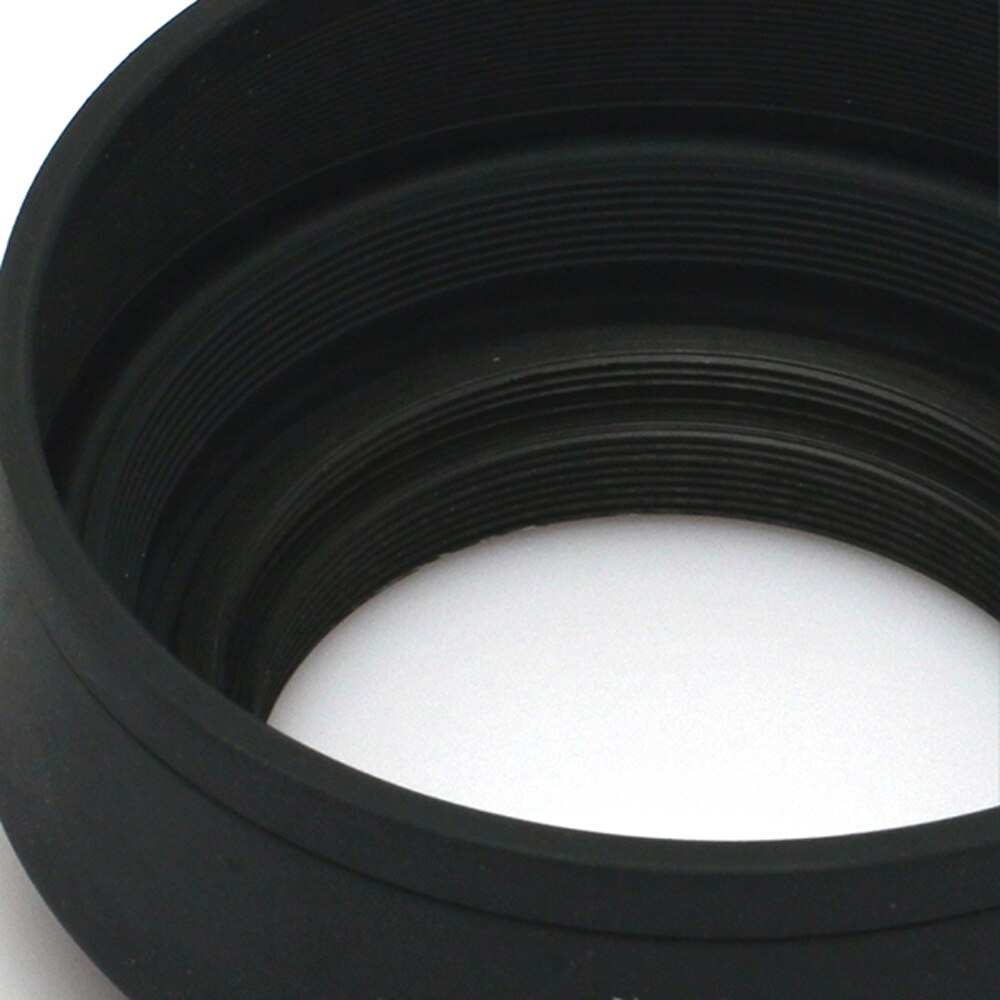 Pixco 49mm 3-Stage pliable 3in1 en caoutchouc lentille capuche costume pour Canon Nikon Pentax caméra