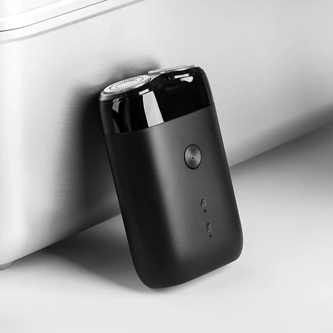 Xiaomi-Afeitadora eléctrica Mijia MSX201, máquina de afeitar con doble cabezal, recargable por USB, resistente al agua, para Barba