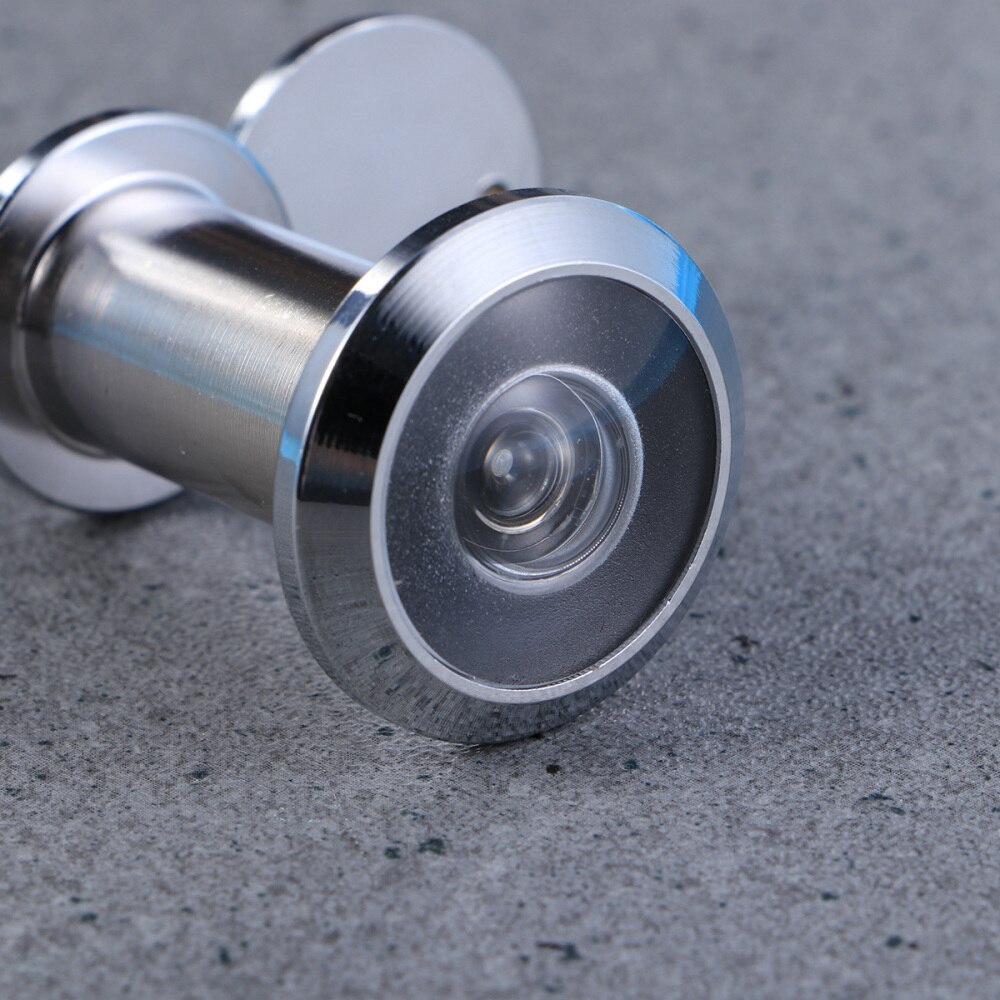 Door Viewer Wooden Door Door Peek Peep Hole Pinhole for Home Office Hotel (Silver)