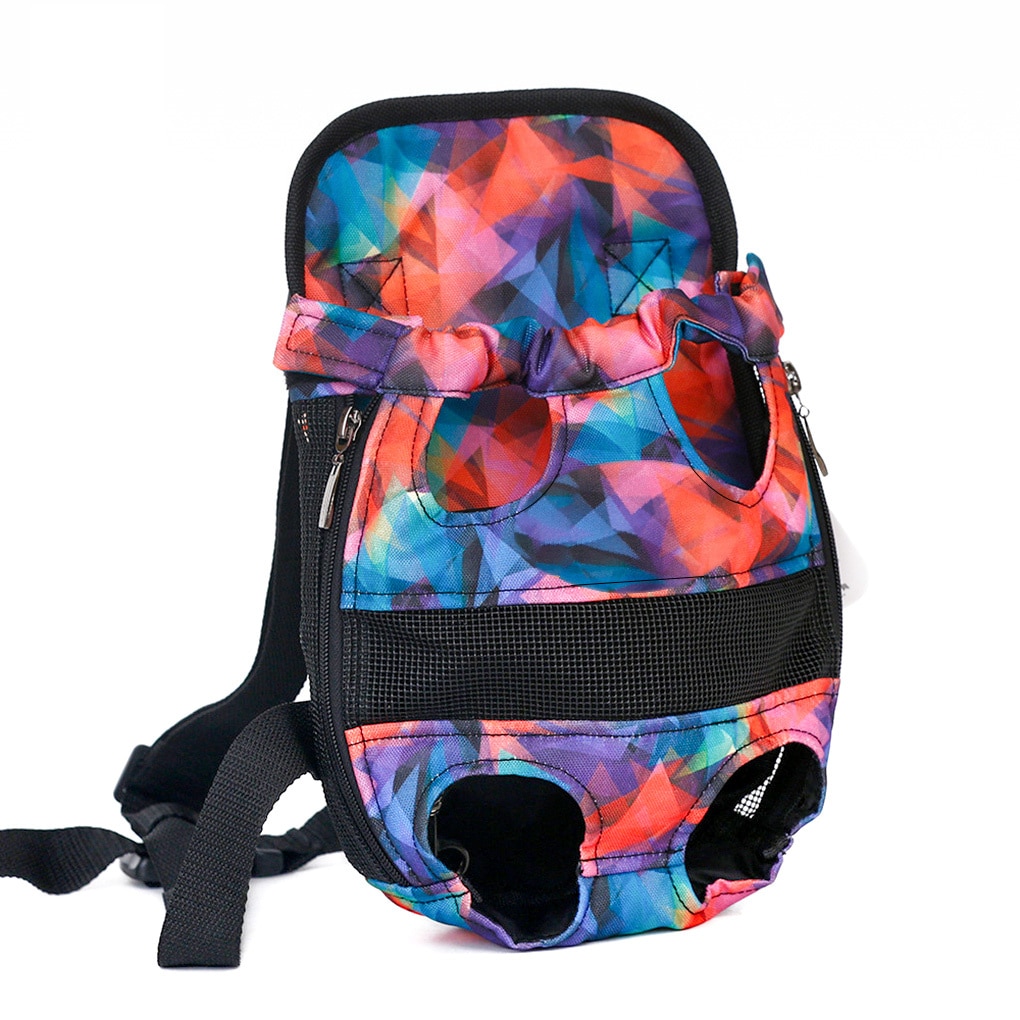 Kjæledyr hund bæreveske reise ryggsekk pustende veske skulderhette valpe bæreveske holder med bena ut: Nr. .2 / L