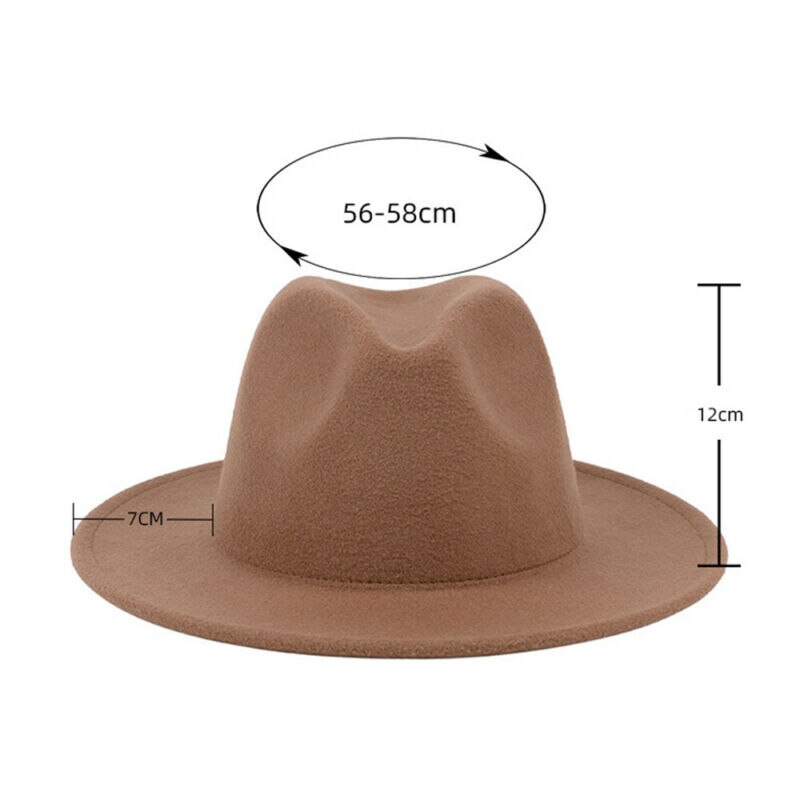 Sombreros Retro de fieltro de lana para hombre y mujer, sombrero de ala ancha de Jazz, Estilo Vintage