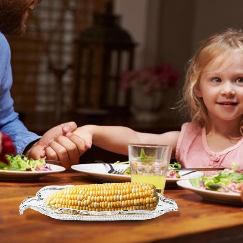 Newest Kitchen Tray Corn Needle Family Corn Tray Barbecue Tool BBQ Transparent Dish Party Corn On Holders Barbecue Plastic Corn