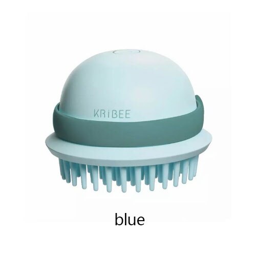 Xiaomi Kribee Elektrische Kopf Massage Kamm Entspannen MassageTool Gehirn Linderung Finger Handheld Massage Kamm: Blau