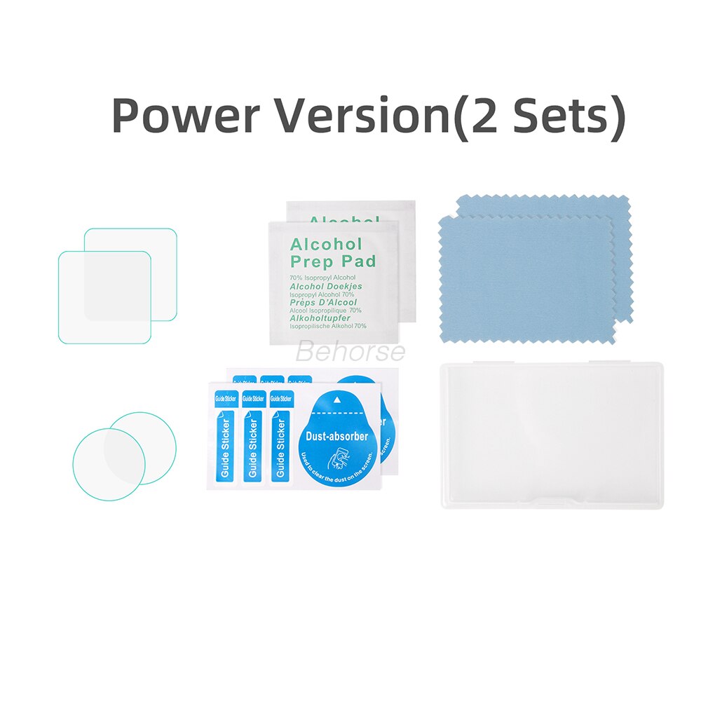 Dji Action 2 Screen 9H Gehard Glas Lens Beschermende Film Protector Cover Case Voor Dji Action 2 Sport Camera accessoires: Power Combo 2 set