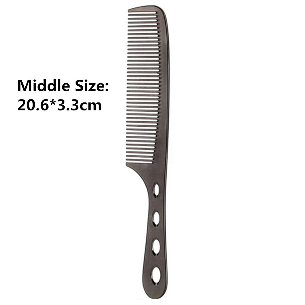 Space Aluminuml Hair Comb Pro Hairdressing Combs расческа для волос Hair Cutting Dying Hair Brush Barber Tools Salon Accessaries: Middle-grey
