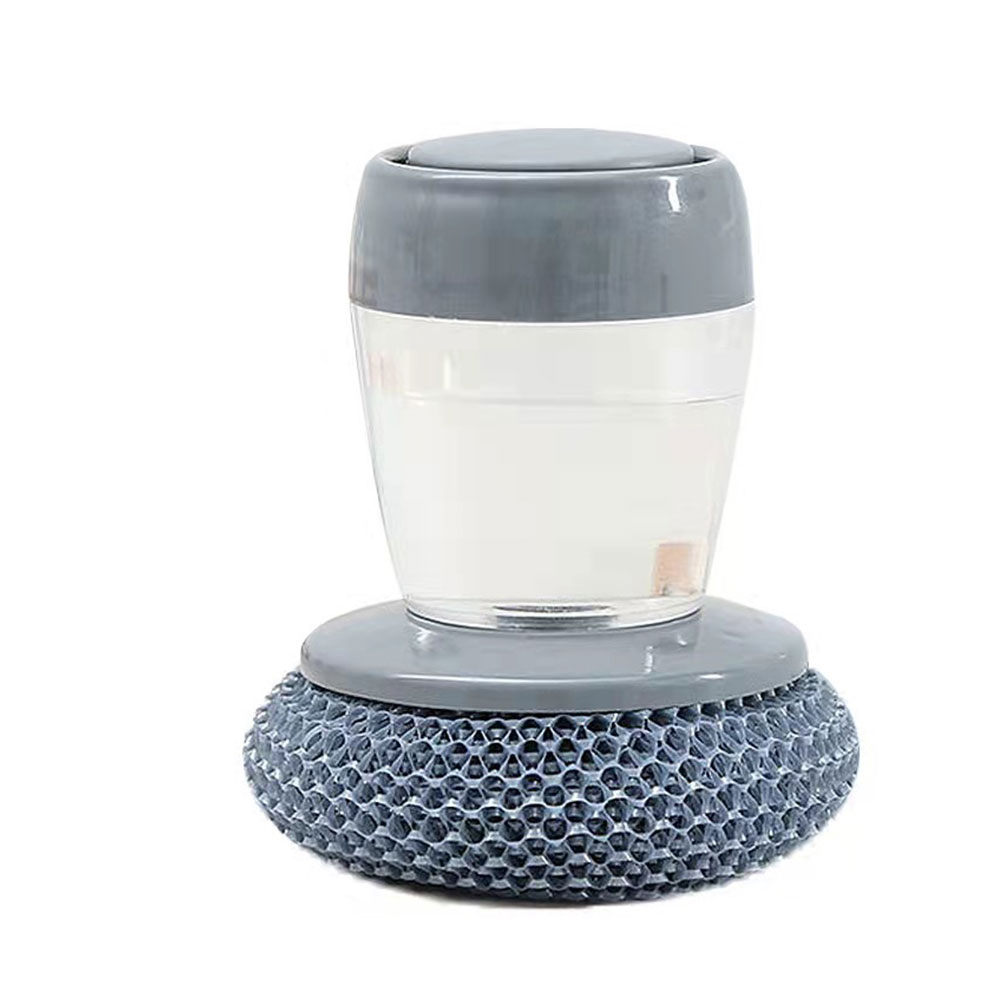 Keukenzeep Draagbaar Uitgiftegereedschap Palm Pet Ball Pan Borsteltje Wassen Gebruiksvriendelijke Scrubber Gebruiksvoorwerpen Met Dispenser Schoonmaken: Default Title