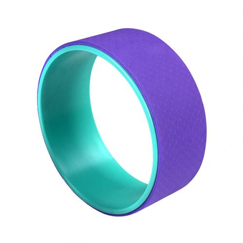 Yoga pilates sirkel tpe yoga fitness rullhjul tilbake treningsverktøy slanking magisk midje form pilates ring: Lilla