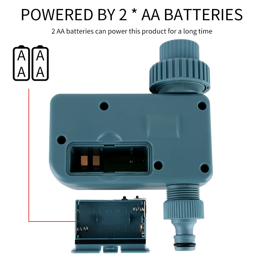 Automatic Watering Timer Garden Irrigation Controller LCD Display Intelligent Sprinkler Water Timer for Outdoor Yard Greenhouse